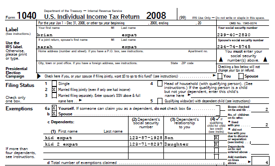Where can you call for help with filling out a 1040 federal tax form?