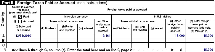 Foreign Tax Credit &amp; IRS Form 1116 Explained - Greenback Expat Taxes