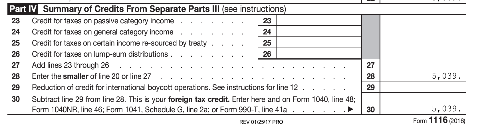 foreign form for tax credit Credit Tax  Greenback Foreign &  IRS 1116 Form Explained