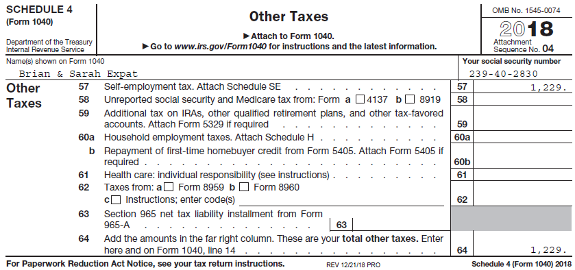 Fed Tax Chart