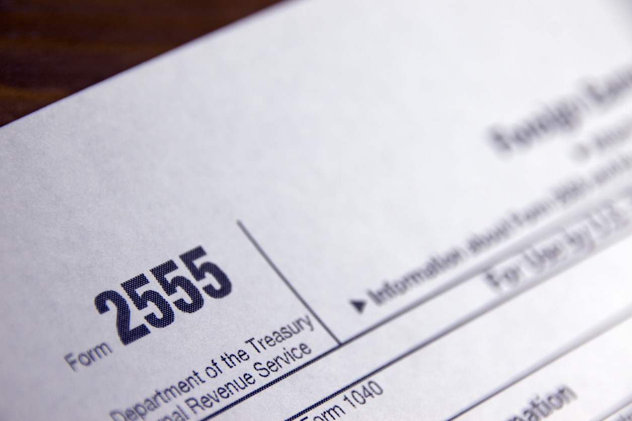 Foreign Earned Income Tax Form 2555