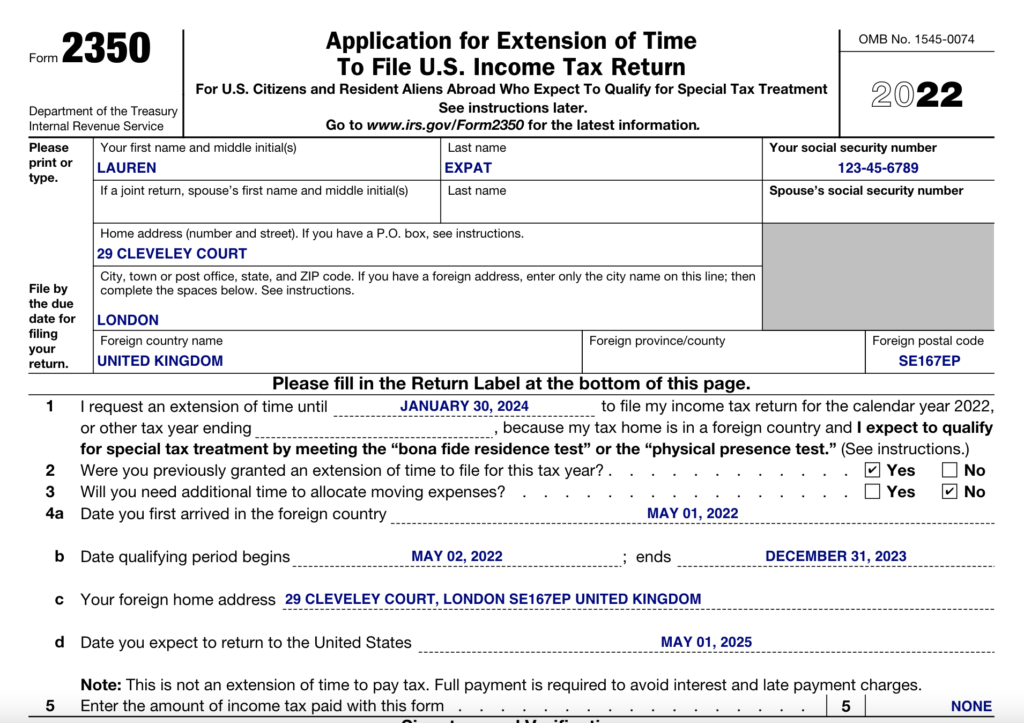 2023 Extension Form Printable Forms Free Online