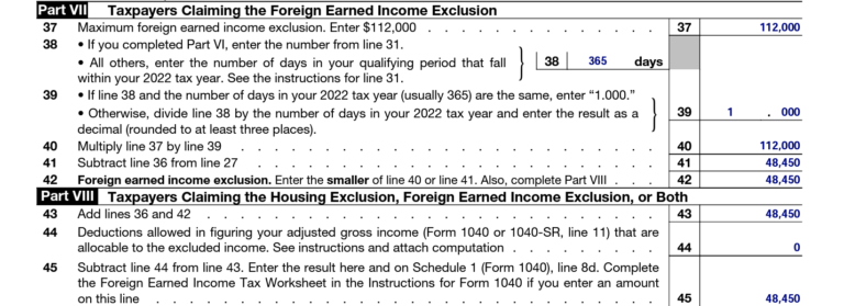 Filing Form 2555 for the Foreign Earned Income Exclusion