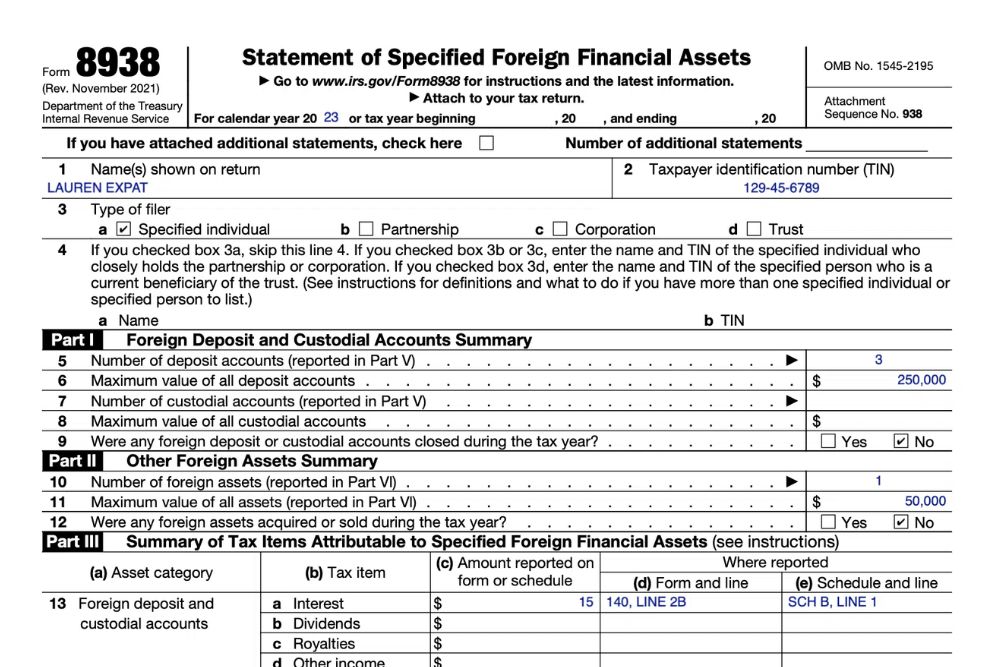 The Expat’s Guide to IRS Form 8938 and FATCA Reporting 