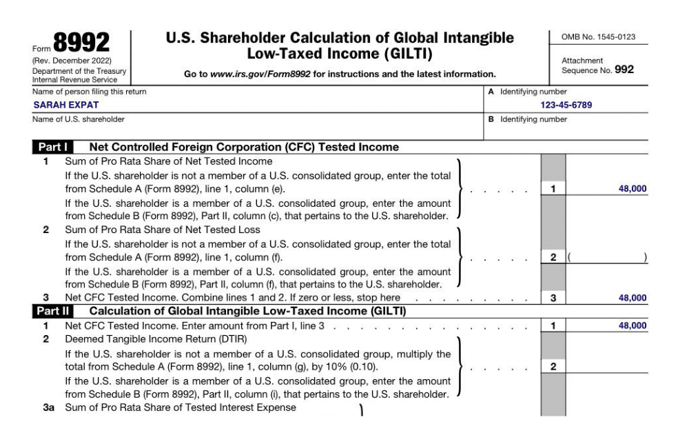 Form 8992 IRS