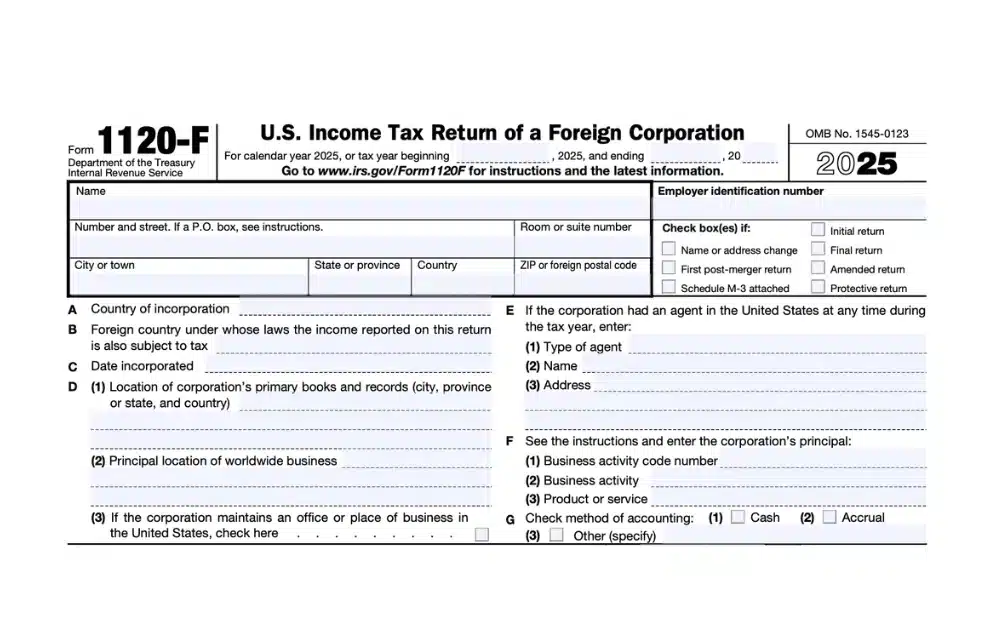 Form 1120-F Explained: U.S. Tax Return for Foreign Corporations