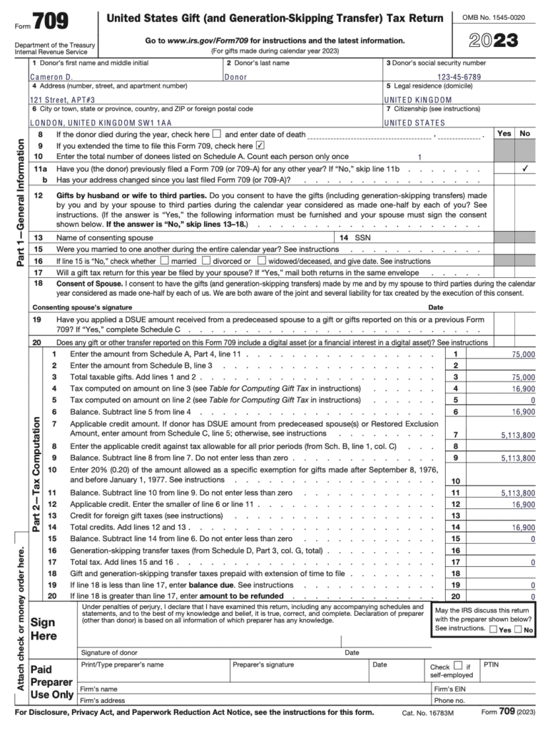 Form 709