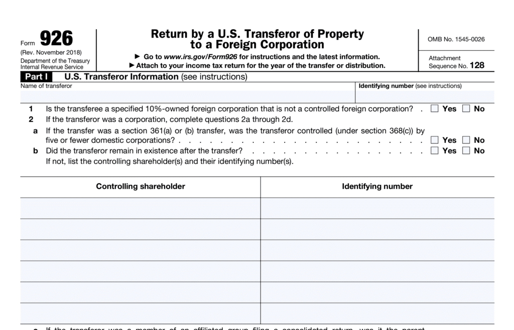 Form 926: Step-by-Step Guide for Accurate Filing 