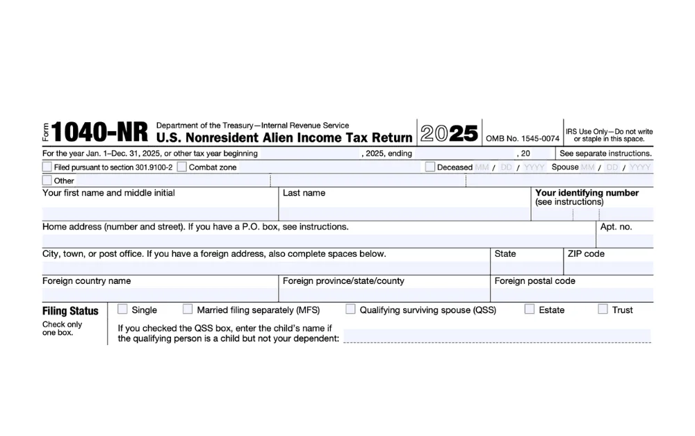 Form 1040-NR Explained: U.S. Tax Return for Nonresident Aliens