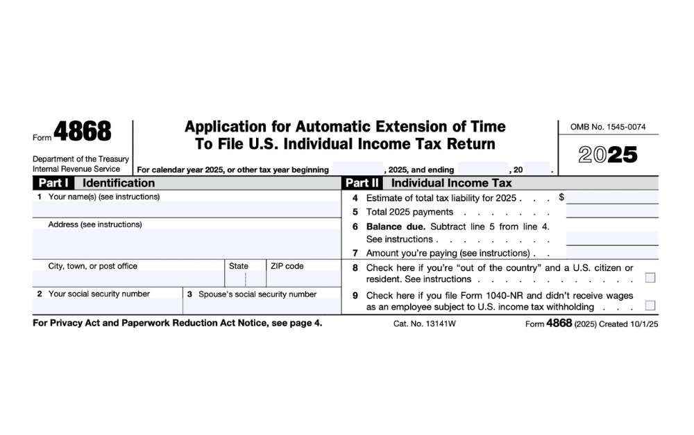 Form 4868 for U.S. Expats: Extension Filing Explained