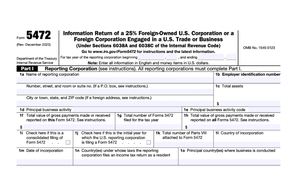 Form 5472: Who Must File, Deadlines & How to Avoid $25,000+ Penalties