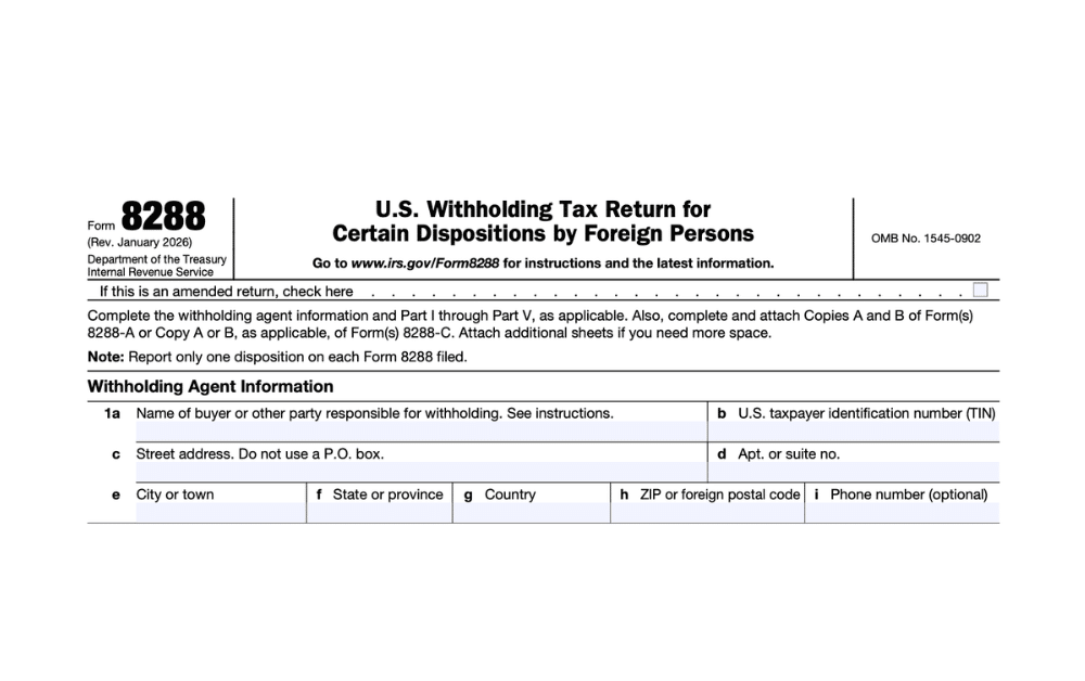 What Is Form 8288 and How Does FIRPTA Withholding Work?