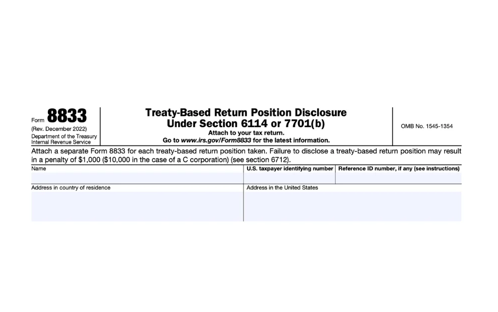 Form 8833 for Expats Explained: How to Claim Tax Treaty Benefits