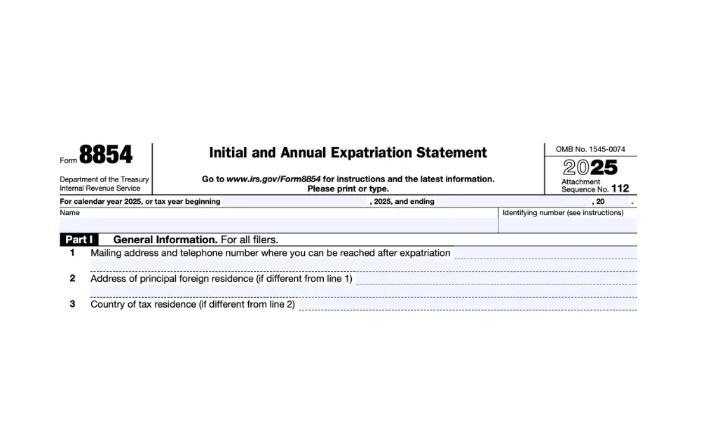 Form 8854 Explained: Exit Tax and Expatriation Reporting for Former U.S. Persons