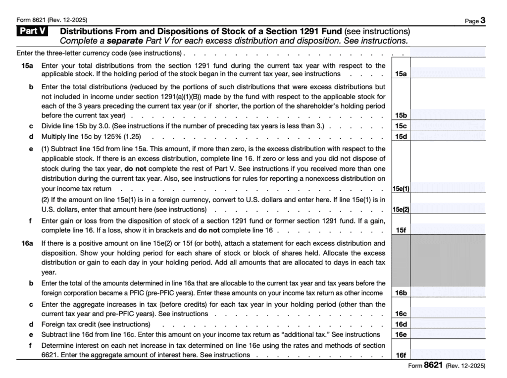 Form 8621 Part 5