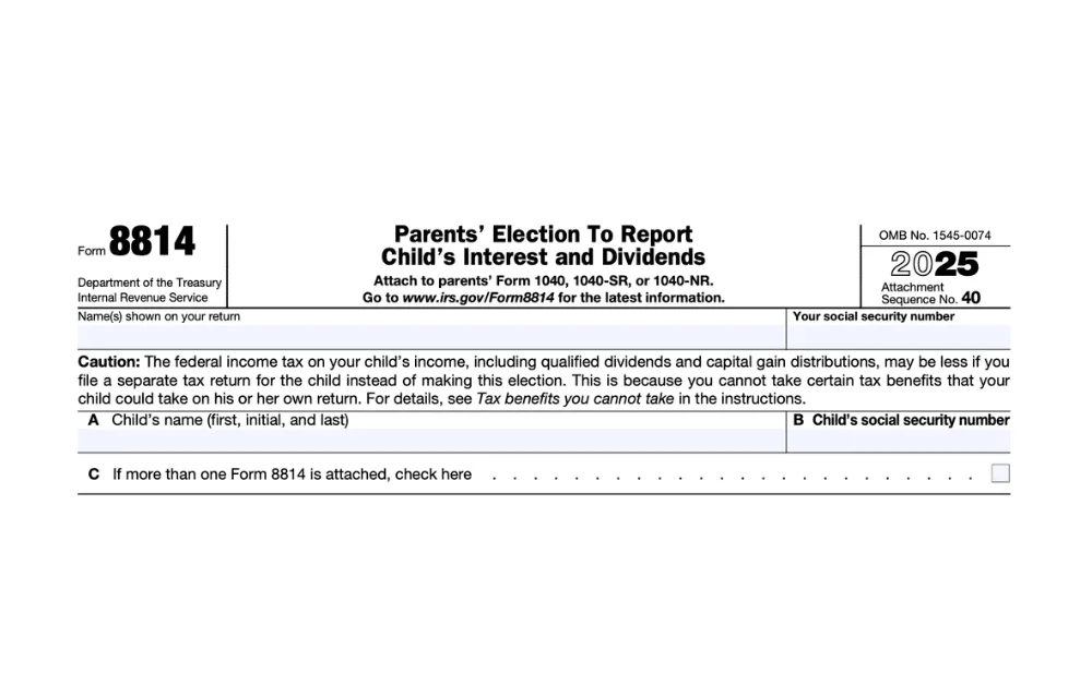 Form 8814 for Expat Parents Explained: Reporting a Child’s Income