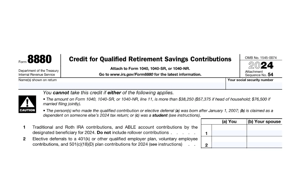 Form 8880 for Expats Explained: The Retirement Saver’s Credit