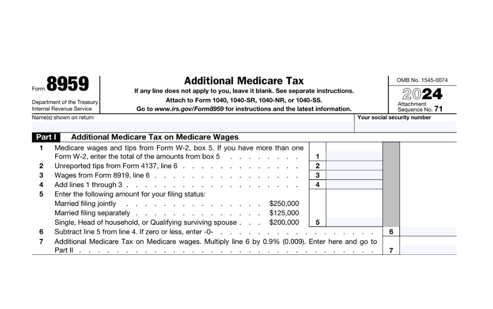 Form 8959: Additional Medicare Tax for US Expats