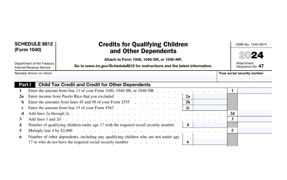Form 8812 for American Expats: How to Claim the Child Tax Credit for 2024 & 2025