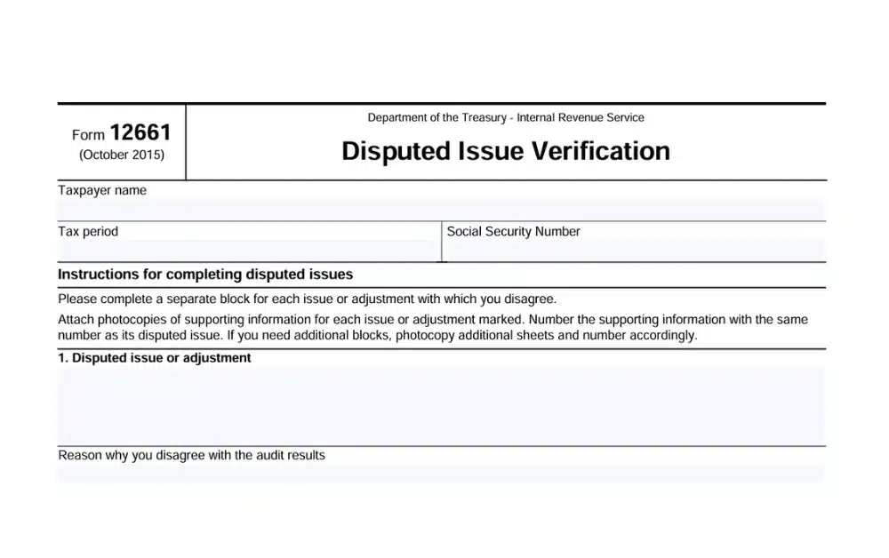 Form 12661 for Expats Explained: How to Challenge IRS Audit Results