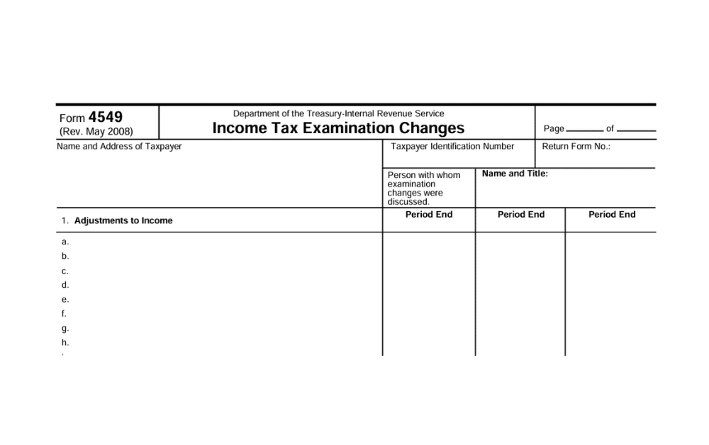 IRS Form 4549: What to Do After an Audit