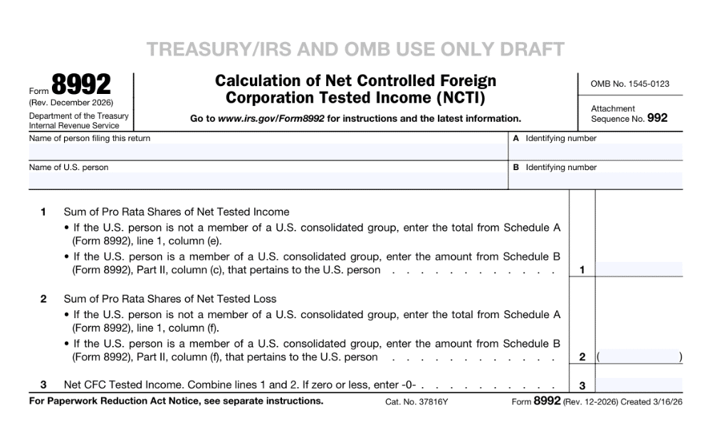 Form 8992 IRS